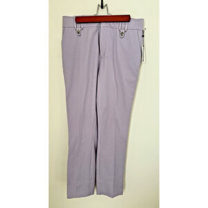 Anthropologie Womens Pants Essential Slim Trousers 6 Lavender Pastel Purple NEW